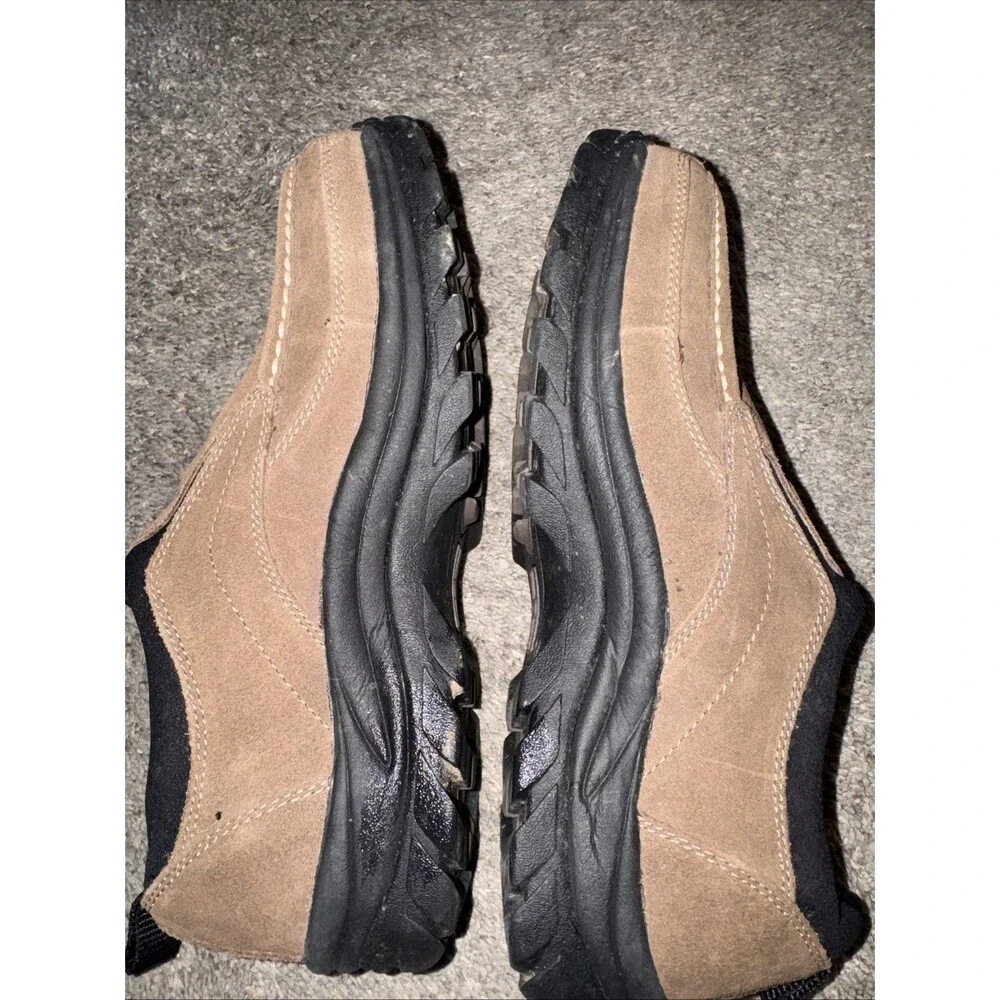 Men's Earth Shoe Moc Slip-on Comfort Dark Earth Brown Suede Sz 9.5 Mesa 6089665